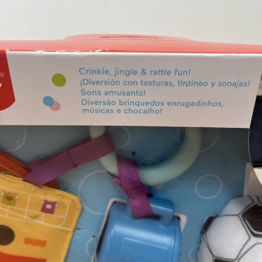 Fisher Price Just For Kicks Soccer Infant Toy Gift Set NEW